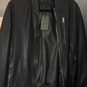 All Saints Black Leather Jacket